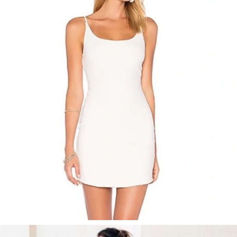 Revolve: Privacy Please White Mini Dress